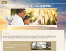 Tablet Screenshot of davisandsonfuneralhome.com